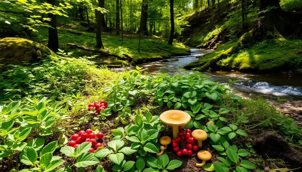 Foraging for food in the wild