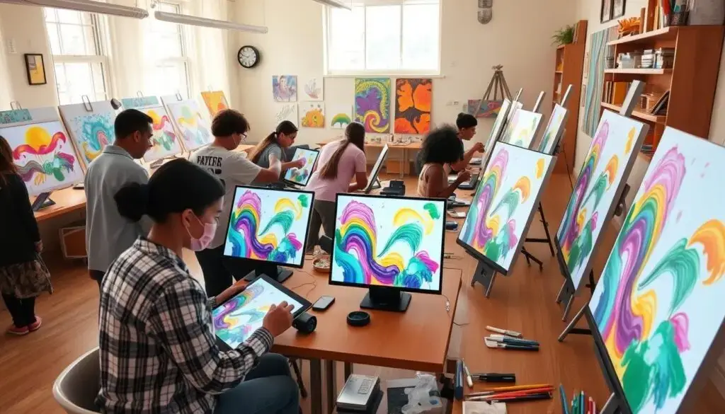 interactive art teaching