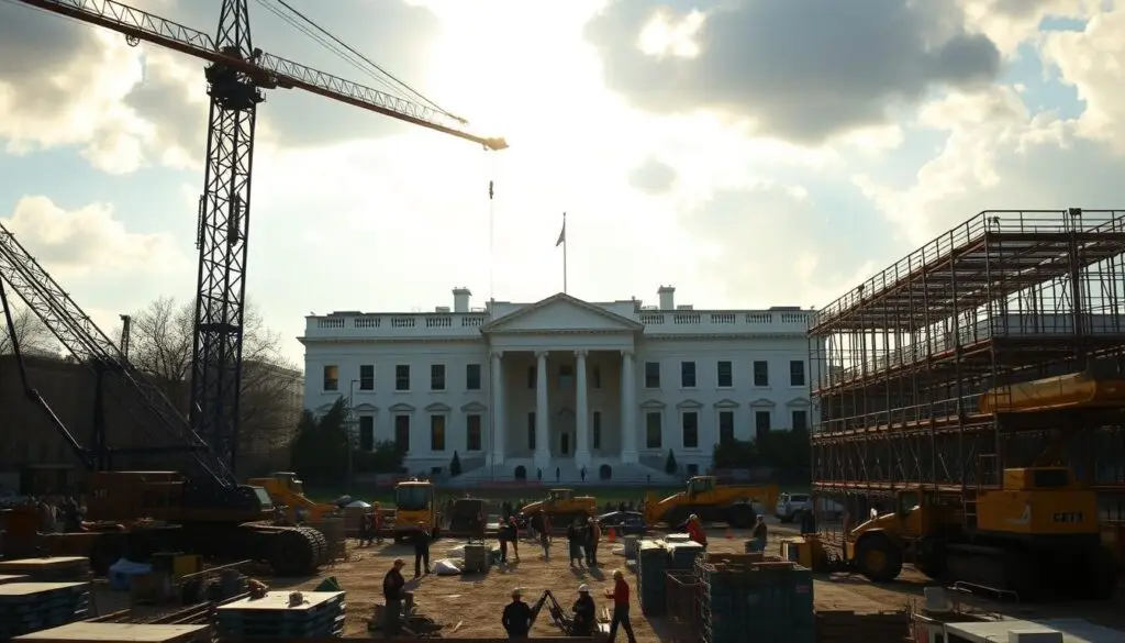 White House East Wing Construction on Trump's Ballroom Begins